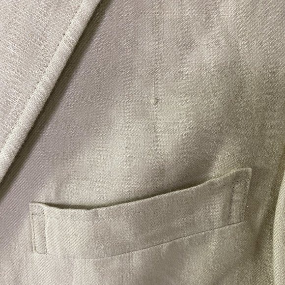 J. Crew Men's Blazer 3 Button Jacket 100% Irish Linen  Size 38R - Picture 3 of 12